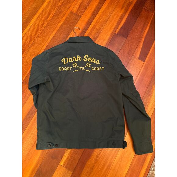 Dark Seas Teamsters Gas Station Style Jacket in Green Medium - Picture 4 of 4